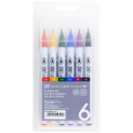 Clean Color Real Brush 6-set i gruppen Penner / Kunstnerpenner / Penselpenner hos Pen Store (134105)