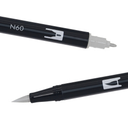 ABT Dual Brush pen 6-set Gray i gruppen Penner / Kunstnerpenner / Penselpenner hos Pen Store (134116)