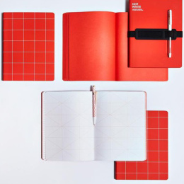 Notebook Break The Grid L Light - Red i gruppen  Papir & Blokk / Skrive og ta notater / Notatbøker hos Pen Store (134351)