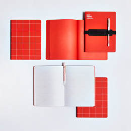 Notebook Break The Grid L Light - Red i gruppen  Papir & Blokk / Skrive og ta notater / Notatbøker hos Pen Store (134351)