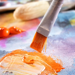 Akrylsett 24 farger (59 ml) + 12 pensler i gruppen Kunstnermateriell / Kunstnerfarge / Akrylmaling hos Pen Store (134423)