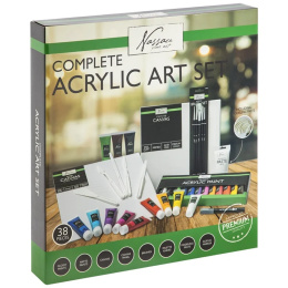 Komplett akrylsett 38 deler i gruppen Kunstnermateriell / Kunstnersett /  Nybegynnersett hos Pen Store (134425)