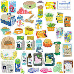 Hako Stickers Cat Supply i gruppen Hobby & Kreativitet / Skape / Stickers hos Pen Store (134450)