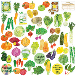 Hako Stickers Veggies Market i gruppen Hobby & Kreativitet / Skape / Stickers hos Pen Store (134452)