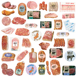 Hako Stickers Meat Market i gruppen Hobby & Kreativitet / Skape / Stickers hos Pen Store (134453)