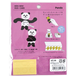 Minikort Panda 5-pakning i gruppen Hobby & Kreativitet / Høytider og sesong / Kort og konvolutter hos Pen Store (134504)