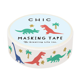 Washi-tape Dinosaur i gruppen Hobby & Kreativitet / Hobbytilbehør / Washi Tape hos Pen Store (134814)