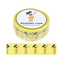 Washi-tape Hula Girl i gruppen Hobby & Kreativitet / Hobbytilbehør / Washi Tape hos Pen Store (134815)