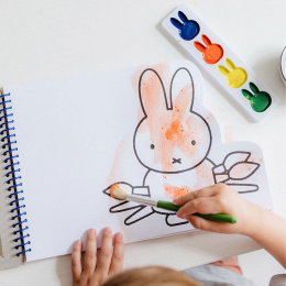 Miffy malebok farger + pensel i gruppen Kids / Barnehåndverk og maling / Maling for barn / Vannfarger for barn hos Pen Store (134895)