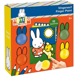 Miffy fingermaling 4 farger + 10 bilder i gruppen Kids / Barnehåndverk og maling / Maling for barn / Fingermaling hos Pen Store (134901)