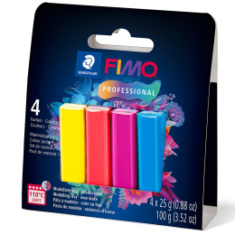 FIMO Professional half blocks Colour 4 x 25 g i gruppen Hobby & Kreativitet / Skape / Modelleire hos Pen Store (134988)