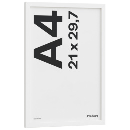 Treramme Hvit 21x29,7 cm A4 i gruppen Hobby & Kreativitet / Organisere / Rammer / Hvite rammer hos Pen Store (135094)