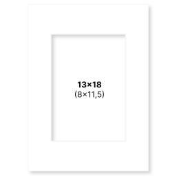 Passepartout Hvit 13x18 cm i gruppen Hobby & Kreativitet / Organisere / Rammer / Passepartout hos Pen Store (135102)