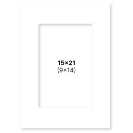 Passepartout Hvit 15x21 cm i gruppen Hobby & Kreativitet / Organisere / Rammer / Passepartout hos Pen Store (135103)