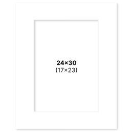 Passepartout Hvit 24x30 cm i gruppen Hobby & Kreativitet / Organisere / Rammer / Passepartout hos Pen Store (135107)