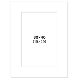 Passepartout Hvit 30x40 cm i gruppen Hobby & Kreativitet / Organisere / Rammer / Passepartout hos Pen Store (135108)