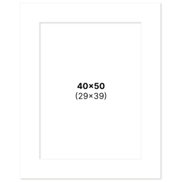 Passepartout Hvit 40x50 cm i gruppen Hobby & Kreativitet / Organisere / Rammer / Passepartout hos Pen Store (135110)