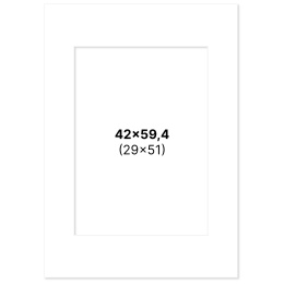 Passepartout Hvit 42x59,4 cm A2 i gruppen Hobby & Kreativitet / Organisere / Rammer / Passepartout hos Pen Store (135111)