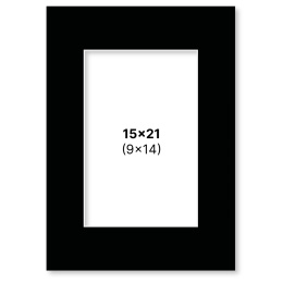 Passepartout Svart 15x21 cm i gruppen Hobby & Kreativitet / Organisere / Rammer / Passepartout hos Pen Store (135115)