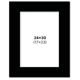 Passepartout Svart 24x30 cm i gruppen Hobby & Kreativitet / Organisere / Rammer / Passepartout hos Pen Store (135119)