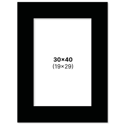 Passepartout Svart 30x40 cm i gruppen Hobby & Kreativitet / Organisere / Rammer / Passepartout hos Pen Store (135120)