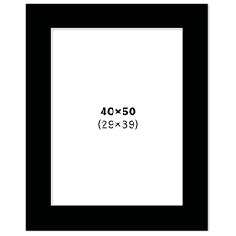 Passepartout Svart 40x50 cm i gruppen Hobby & Kreativitet / Organisere / Rammer / Passepartout hos Pen Store (135122)