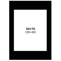 Passepartout Svart 50x70 cm i gruppen Hobby & Kreativitet / Organisere / Rammer / Passepartout hos Pen Store (135124)