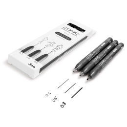 Multiliner Classic 3-sett Black Medium i gruppen Penner / Skrive / Fineliners hos Pen Store (135149)