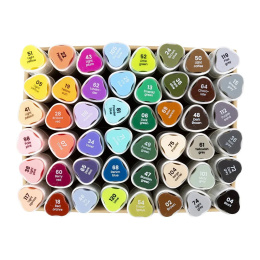 Markers 48-set i gruppen Penner / Kunstnerpenner / Illustrasjonmarkers hos Pen Store (135226)