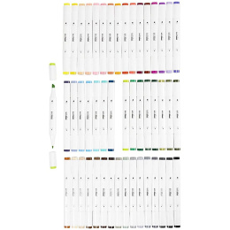 Markers 48-set i gruppen Penner / Kunstnerpenner / Illustrasjonmarkers hos Pen Store (135226)