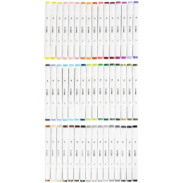 Markers 48-set i gruppen Penner / Kunstnerpenner / Illustrasjonmarkers hos Pen Store (135226)