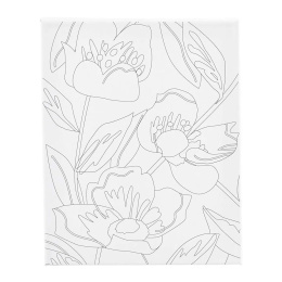 Lerret med trykk 24x30cm 360g Valmue i gruppen Kunstnermateriell / Studio / Lerret / Malerlerret akrylfarge hos Pen Store (135413)