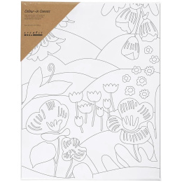 Lerret med trykk 24x30cm 360g Blomstrende landskap i gruppen Kids / Barnehåndverk og maling / Maletilbehør for barn hos Pen Store (135415)