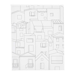 Lerret med trykk 24x30cm 360g Middelhavsby i gruppen Kunstnermateriell / Studio / Lerret / Malerlerret akrylfarge hos Pen Store (135417)