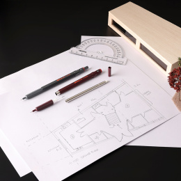 600 Mekanisk blyant 0,5 Dark Stone i gruppen Penner / Skrive / Trykkblyanter hos Pen Store (135424)