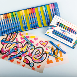 Turbo Pro Dual Tip Marker Pen 15-sett i gruppen Penner / Kunstnerpenner / Akvarellmarkers hos Pen Store (135467)