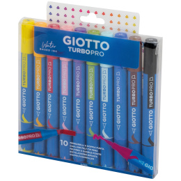 Turbo Pro Dual Tip Marker Pen 10-sett i gruppen Penner / Kunstnerpenner / Akvarellmarkers hos Pen Store (135469)