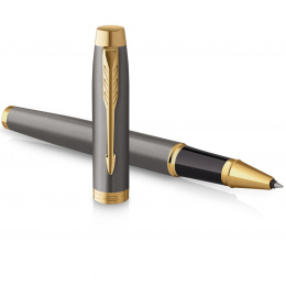 IM Grey/Gold Rollerball i gruppen Penner / Fine Writing / Rollerballpenner hos Pen Store (135473)