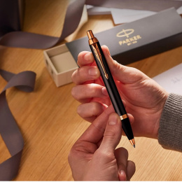 IM Grey/Gold Kulepenn i gruppen Penner / Fine Writing / Kulepenner hos Pen Store (135474)