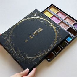 Gansai Tambi Aquarelle 24-set Metallic 2 i gruppen Kunstnermateriell / Kunstnerfarge / Akvarellmaling / Akvarellmaling i kopp hos Pen Store (135538)