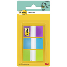 Post-it Index Tabs 25,4x43,2 mm 3 farger i gruppen  Papir & Blokk / Skrive og ta notater / Post-it og notisblokker hos Pen Store (135556)