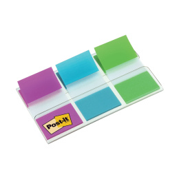 Post-it Index Tabs 25,4x43,2 mm 3 farger i gruppen  Papir & Blokk / Skrive og ta notater / Post-it og notisblokker hos Pen Store (135556)