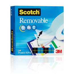 Scotch Tape 811 Avtagbar 19 mm x 33 m i gruppen Hobby & Kreativitet / Hobbytilbehør / Teip hos Pen Store (135565)