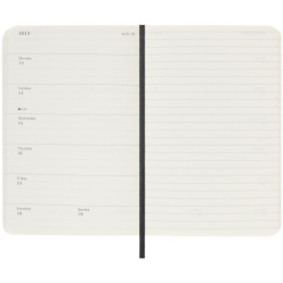 Kalender 18M WeekNote Soft Cover Pocket Black i gruppen  Papir & Blokk / Kalendere / 18 md kalendere hos Pen Store (135587)
