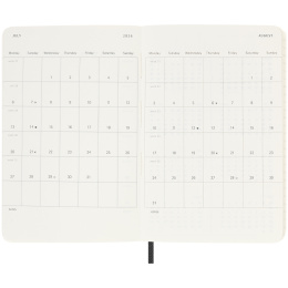 Kalender 18M WeekNote Soft Cover Pocket Black i gruppen  Papir & Blokk / Kalendere / 18 md kalendere hos Pen Store (135587)