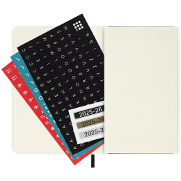Kalender 18M WeekNote Soft Cover Pocket Black i gruppen  Papir & Blokk / Kalendere / 18 md kalendere hos Pen Store (135587)