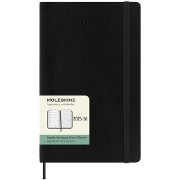 Kalender 18M WeekNote Soft Cover Large Black i gruppen  Papir & Blokk / Kalendere / 18 md kalendere hos Pen Store (135588)