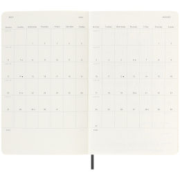 Kalender 18M WeekNote Soft Cover Large Black i gruppen  Papir & Blokk / Kalendere / 18 md kalendere hos Pen Store (135588)