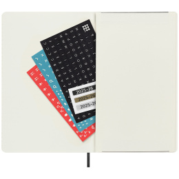 Kalender 18M WeekNote Soft Cover Large Black i gruppen  Papir & Blokk / Kalendere / 18 md kalendere hos Pen Store (135588)
