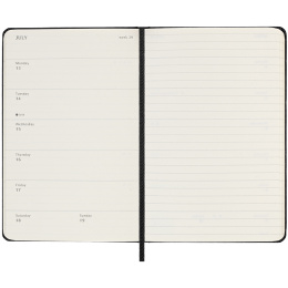 Kalender 18M WeekNote Hard Cover Pocket Black i gruppen  Papir & Blokk / Kalendere / 18 md kalendere hos Pen Store (135590)
